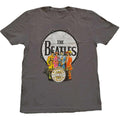 Charcoal Grey - Front - The Beatles Unisex Adult Sgt Pepper Drum T-Shirt