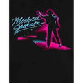 Black - Side - Michael Jackson Unisex Adult Neon Cotton T-Shirt