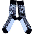 Black-Blue - Back - Slipknot Unisex Adult Barcode Socks