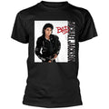 Black - Front - Michael Jackson Unisex Adult Bad Cotton T-Shirt