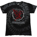 Black - Front - Black Sabbath Unisex Adult Red Henry Tie Dye T-Shirt