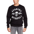 Black - Back - Avenged Sevenfold Unisex Adult Death Bat Sweatshirt