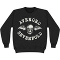 Black - Front - Avenged Sevenfold Unisex Adult Death Bat Sweatshirt