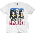 White - Front - The Police Unisex Adult Band Cotton T-Shirt