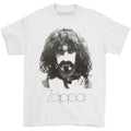 White - Front - Frank Zappa Unisex Adult Portrait Cotton Logo T-Shirt