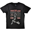 Black - Front - Bob Dylan Unisex Adult Carnegie Hall ´63 Cotton T-Shirt