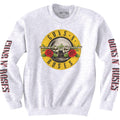 White - Front - Guns N Roses Unisex Adult Classic Text Logo Sweatshirt