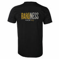 Black - Back - Baroness Unisex Adult Gold & Grey Back Print Cotton T-Shirt