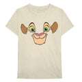 Natural - Front - The Lion King Unisex Adult Nala Back Print Cotton T-Shirt