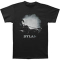 Black - Front - Bob Dylan Unisex Adult Guitar Cotton T-Shirt