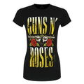 Black - Front - Guns N Roses Womens-Ladies Big Guns T-Shirt