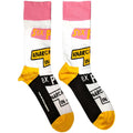 White-Pink-Yellow - Front - Sex Pistols Unisex Adult Anarchy In The UK Socks