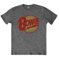 Charcoal Grey - Front - David Bowie Childrens-Kids Diamond Dogs Logo T-Shirt
