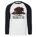 White-Black - Front - You Me At Six Unisex Adult Tree Cotton Raglan T-Shirt