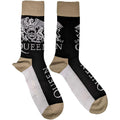 Black - Front - Queen Unisex Adult Logo Socks