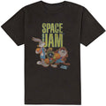 Black - Front - Space Jam Unisex Adult Tune Squad Cotton T-Shirt