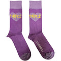 Purple - Front - Prince Unisex Adult Heart Socks