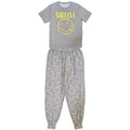 Grey-Yellow - Front - Nirvana Unisex Adult Smile Pyjama Set