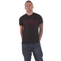 Black - Side - The Cult Unisex Adult Outline Cotton Logo T-Shirt