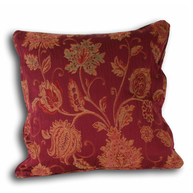 Burgundy - Front - Riva Home Zurich Cushion Cover