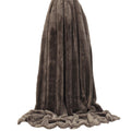 Taupe - Front - Riva Home Empress Faux Fur Throw