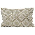 Silver - Front - Riva Home Kenitra Beaded Cushion Cover
