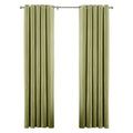 Green - Front - Riva Home Atlantic Eyelet Ringtop Curtains