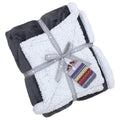 Charcoal - Front - Riva Paoletti Luxe Sherpa Fleece Throw