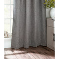 Grey - Side - Furn Harrison Pencil Pleat Faux Wool Curtains (Pair)