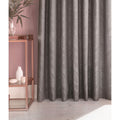 Silver - Side - Furn Himalaya Jacquard Design Eyelet Curtains (Pair)
