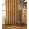 Mustard - Side - Furn Irwin Woodland Design Ringtop Eyelet Curtains (Pair)