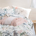 Multicoloured - Lifestyle - Linen House Luana Quilted Duvet Cover Set