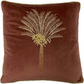 Brown - Front - Furn Palm Tree Cushion Cover