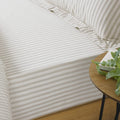 Natural - Front - The Linen Yard Hebden Fitted Sheet