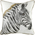 White-Brown - Front - Evans Lichfield Safari Zebra Cushion Cover