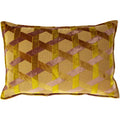 Ochre Yellow-Blush Pink - Front - Paoletti Delano Cushion Cover