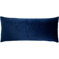 Navy - Back - Paoletti Malaysian Palm Foil Printed Cushion Cover