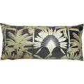 Mink - Front - Paoletti Malaysian Palm Foil Printed Cushion Cover