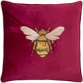 Fuchsia - Front - Paoletti Hortus Bee Cushion Cover
