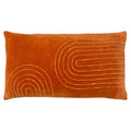 Orange - Front - Furn Mangata Velvet Rectangular Cushion Cover