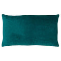 Teal - Back - Furn Mangata Velvet Rectangular Cushion Cover