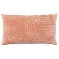 Blush - Front - Furn Mangata Velvet Rectangular Cushion Cover