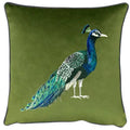 Olive - Front - Evans Lichfield Peacock Cushion Cover