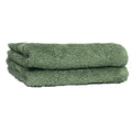 Eucalyptus - Front - The Linen Yard Loft Combed Cotton Face Towel (Pack of 2)