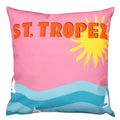 Pink-Orange - Front - Evans Lichfield Tropez Outdoor Cushion Cover