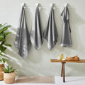Cool Grey - Side - Furn Textured Weave Bath Towel