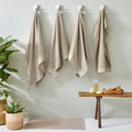 Natural - Side - Furn Textured Weave Bath Towel