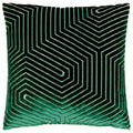 Emerald - Front - Paoletti Evoke Cut Cushion Cover