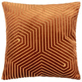 Brick Red - Front - Paoletti Evoke Cut Cushion Cover