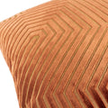 Brick Red - Lifestyle - Paoletti Evoke Cut Cushion Cover